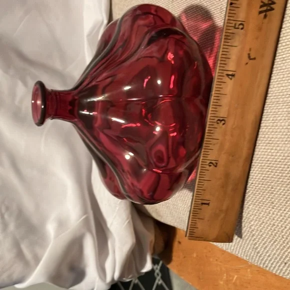 New. IKEA. 2 pc set of Jeanie style raspberry- rosey red glass vases can be - Picture 6 of 13